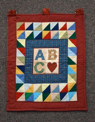 Wall hanging - ABC pattern 15 x 19