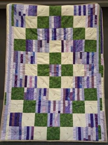 Comforter - Purple Green 60 x 80