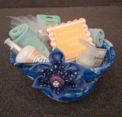 Quilted Basket for Bath