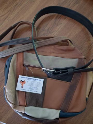 Leather purse men's leather belt