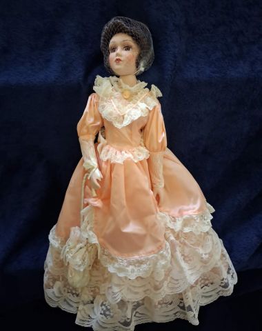 Porcelain collector doll
