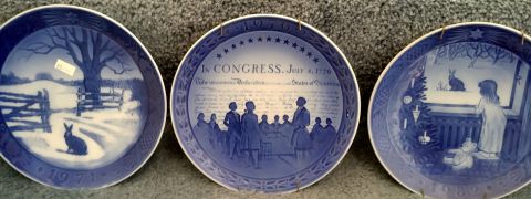 Collectible Blue Plates