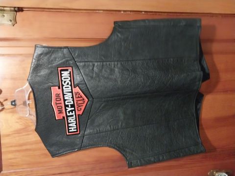 Harley Davidson leather vest 1