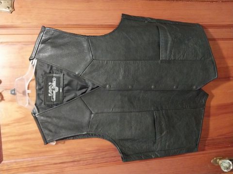 Harley Davidson leather vest 2